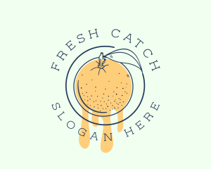 Orange Fruit Juice logo design