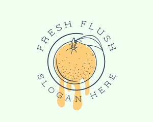 Orange Fruit Juice logo design