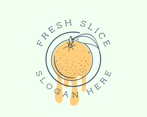 Orange Fruit Juice logo design