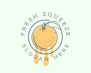 Orange Fruit Juice logo design