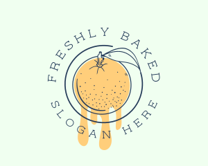 Orange Fruit Juice logo design