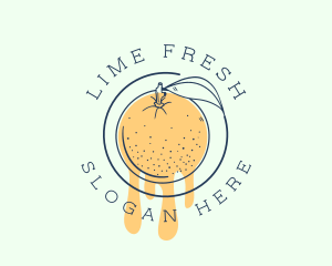 Orange Fruit Juice logo design