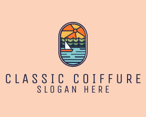 Lake Sunset Sailing logo design