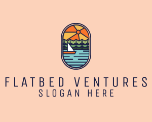 Lake Sunset Sailing logo design