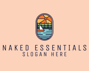 Lake Sunset Sailing logo design