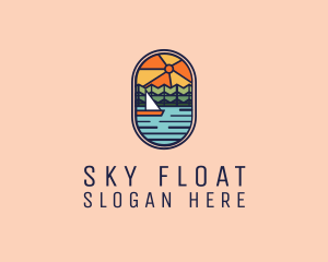 Lake Sunset Sailing logo design