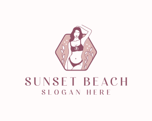 Bikini Fashion Woman logo design