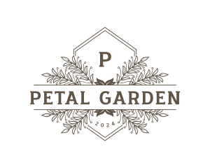 Decorative Floral Wreath logo