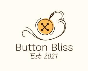 Button Thread Sewing logo design