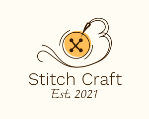 Button Thread Sewing logo