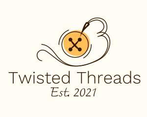 Button Thread Sewing logo design