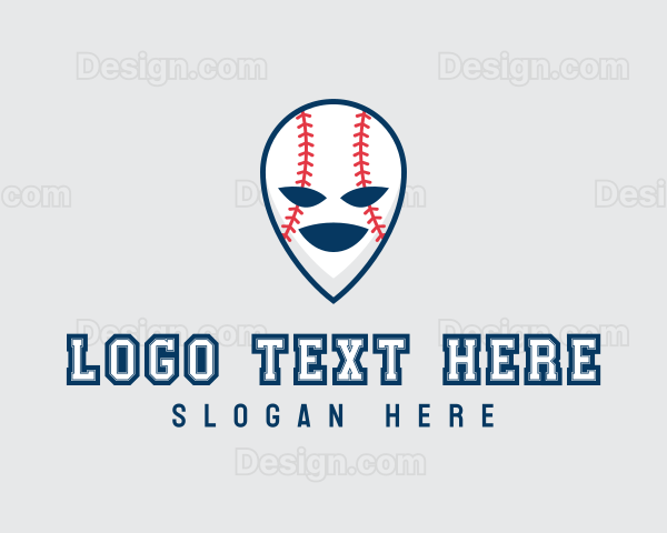 Baseball Softball Alien Logo