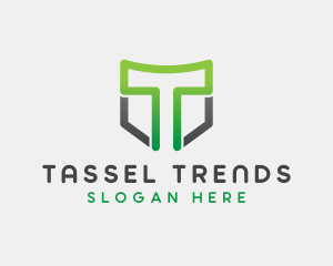 Generic Shield Letter T logo design