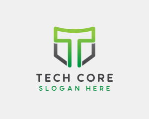 Generic Shield Letter T logo design