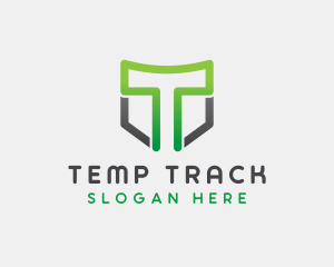 Generic Shield Letter T logo design