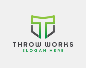 Generic Shield Letter T logo design