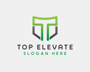 Generic Shield Letter T logo design