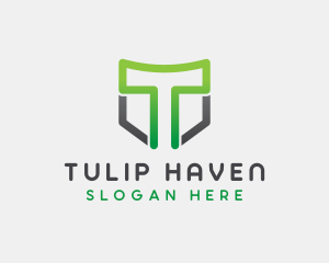 Generic Shield Letter T logo design