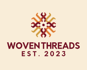 Traditional Weaving Pattern logo design