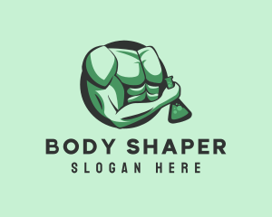 Biceps Muscle Lab logo design