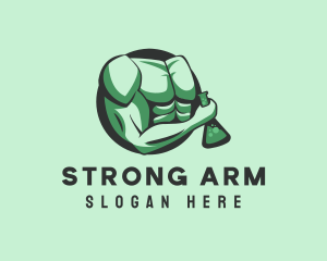 Biceps Muscle Lab logo design