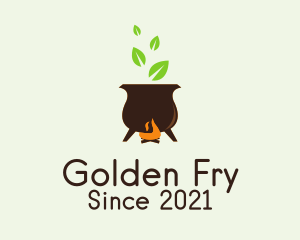 Organic Cooking Pot  logo design