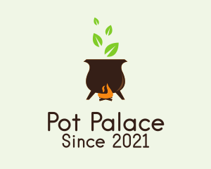 Organic Cooking Pot  logo design