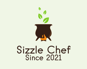 Organic Cooking Pot  logo design