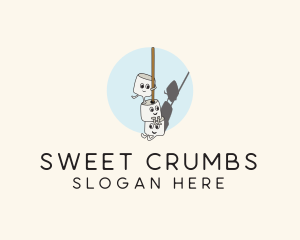 Sweet Marshmallow Dessert logo design