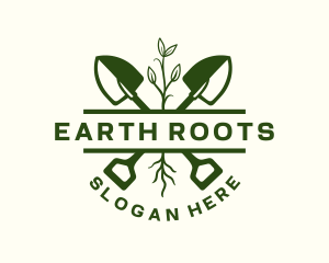 Shovel Root Landscaping logo design