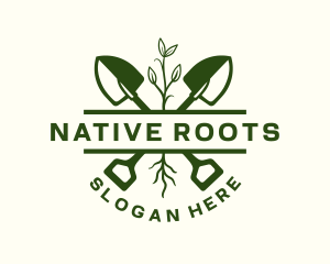 Shovel Root Landscaping logo design