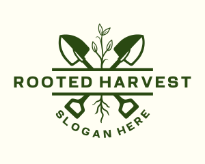 Shovel Root Landscaping logo design