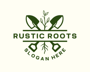 Shovel Root Landscaping logo design