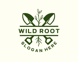 Shovel Root Landscaping logo design