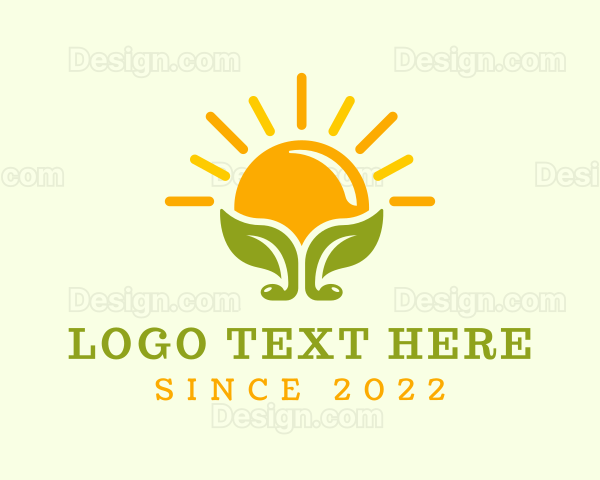 Sunset Leaf Gardening Logo