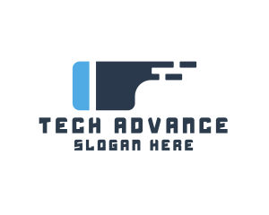 Modern Tech VR Goggles logo design