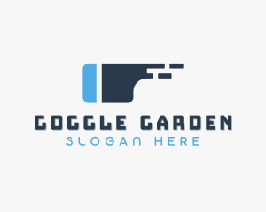 Modern Tech VR Goggles logo design