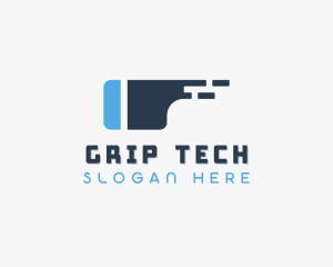 Modern Tech VR Goggles logo design