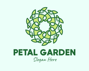 Organic Leaf Decor logo design