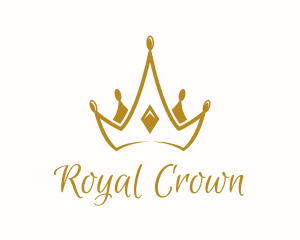 Golden Medieval Crown  logo