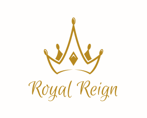 Golden Medieval Crown  logo