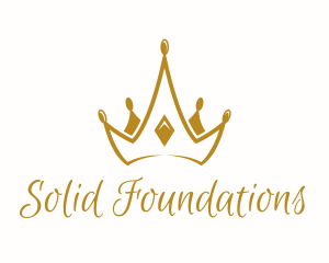Golden Medieval Crown  logo