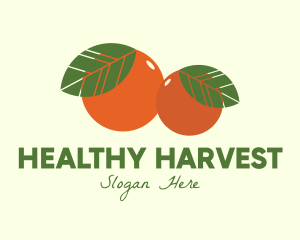 Organic Fruit Oranges logo design