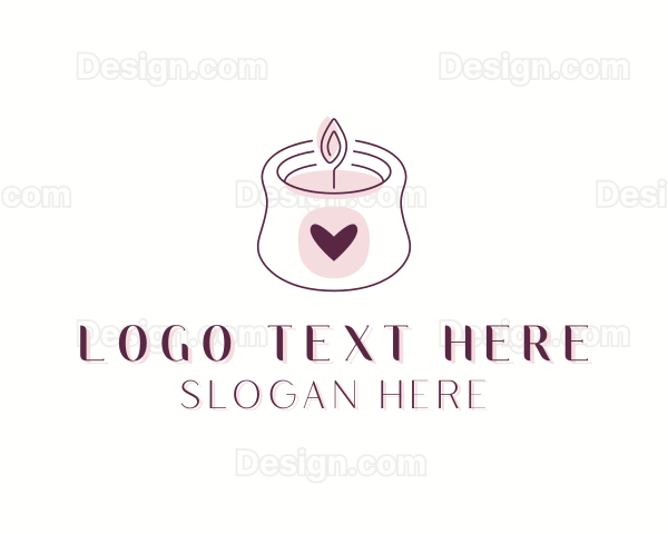 Candle Heart Wellness Logo