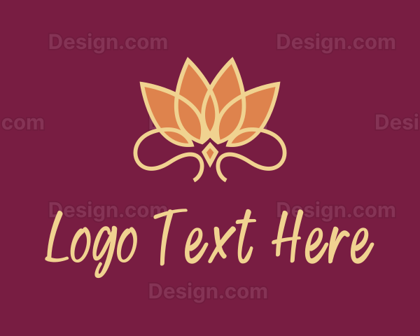 Luxury Diamond Lotus Logo