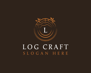 Logging Sawmill Woodwork logo design