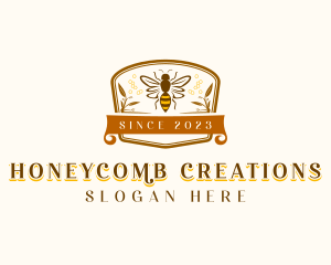 Bee Honeycomb Apothecary logo design