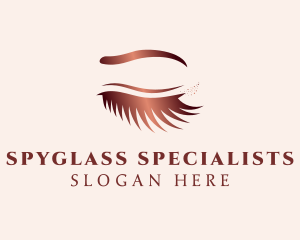 Gradient Eyelash Salon logo design