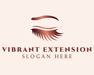 Gradient Eyelash Salon logo design