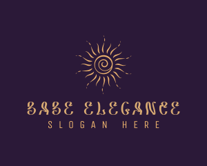 Elegant Cosmic Sun  logo design